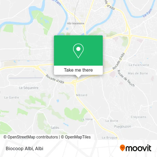 Biocoop Albi map