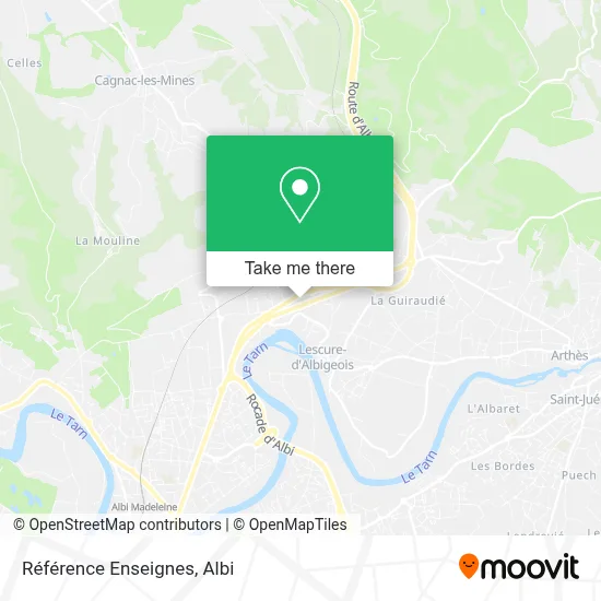 Référence Enseignes map