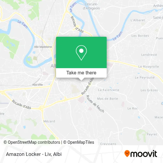 Amazon Locker - Liv map