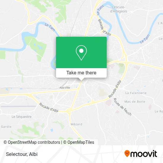 Selectour map
