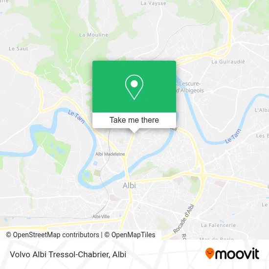 Volvo Albi Tressol-Chabrier map