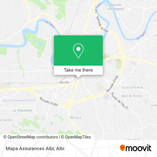Mapa Assurances Albi map