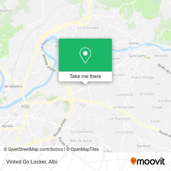 Vinted Go Locker map