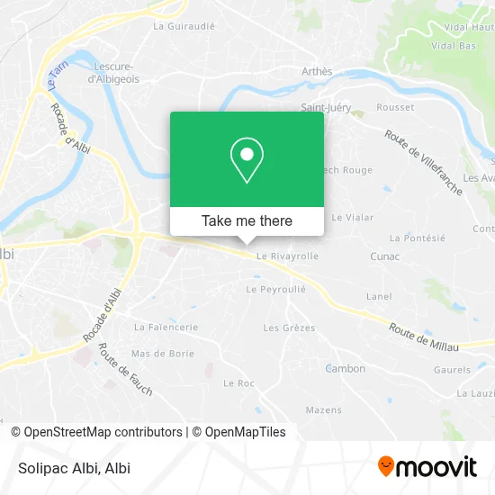 Solipac Albi map