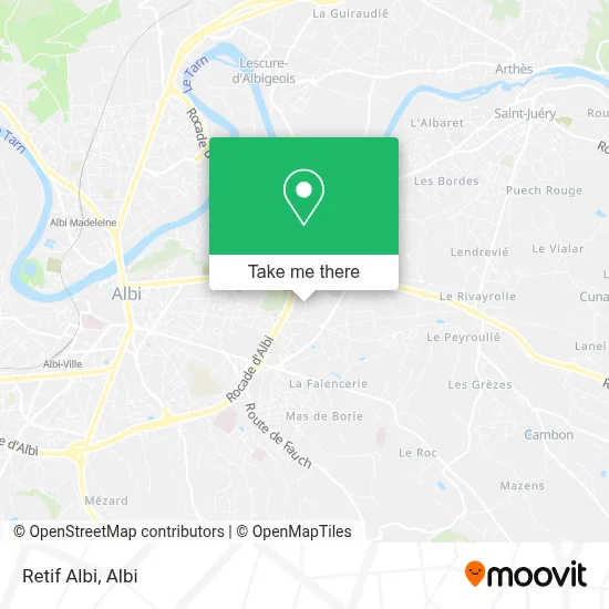 Retif Albi map