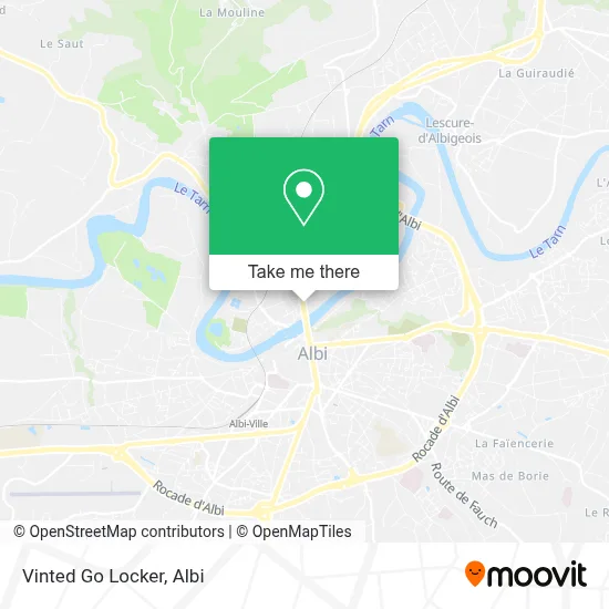 Vinted Go Locker map