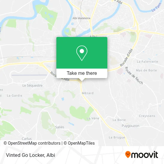 Vinted Go Locker map