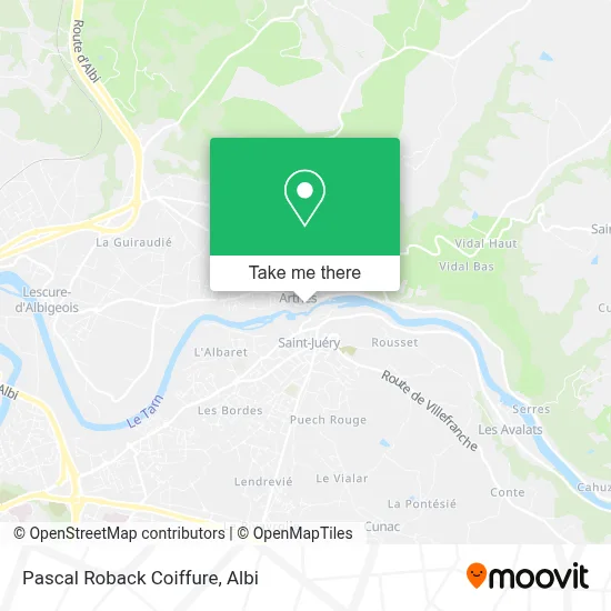 Pascal Roback Coiffure map