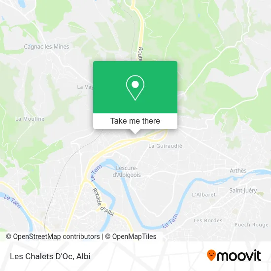 Les Chalets D'Oc map