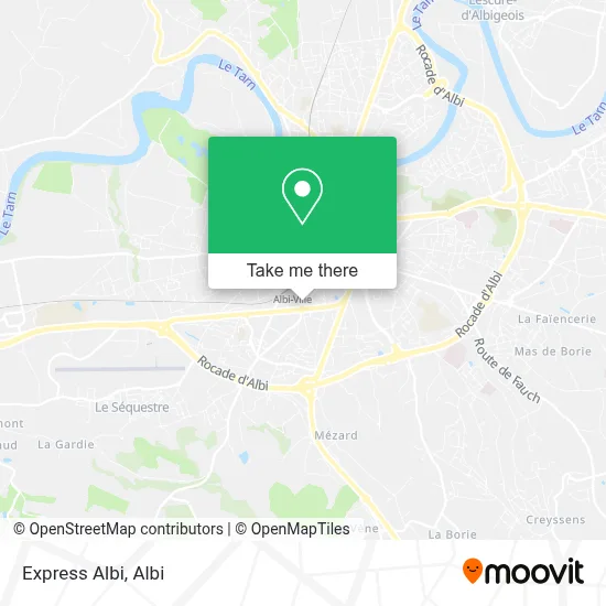 Express Albi map