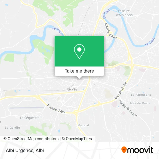 Albi Urgence map