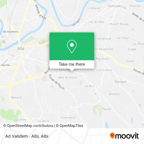 Ad Validem - Albi map