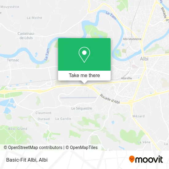 Basic-Fit Albi map
