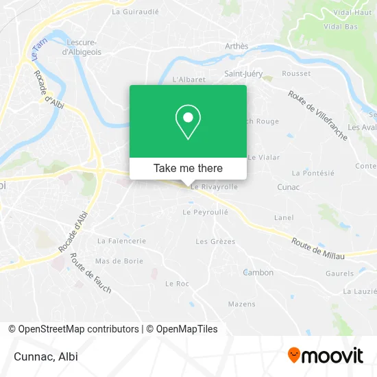 Cunnac map