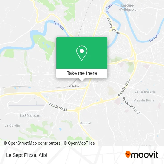 Le Sept Pizza map