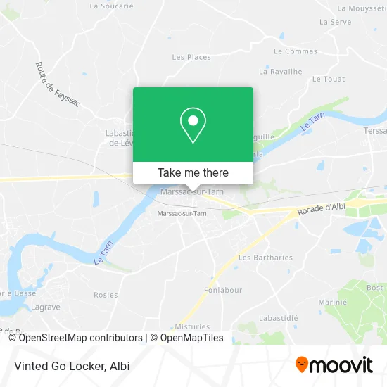 Vinted Go Locker map