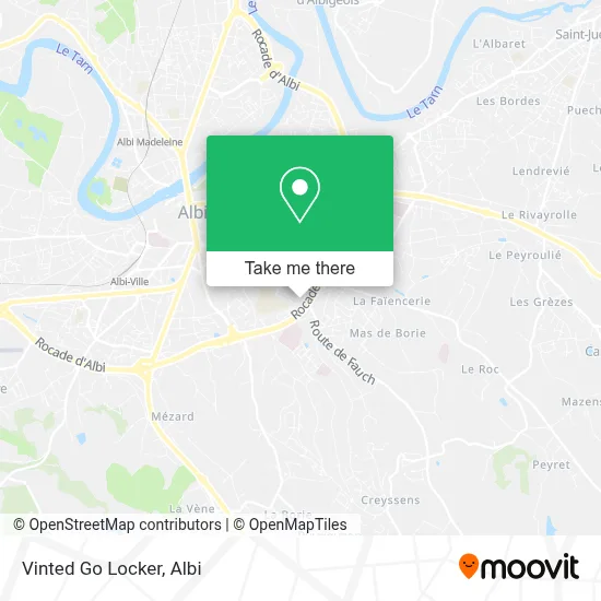 Vinted Go Locker map