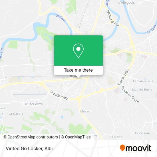 Vinted Go Locker map