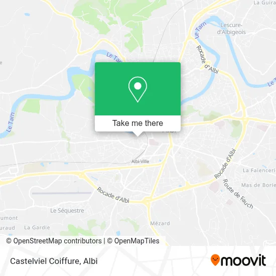 Castelviel Coiffure map