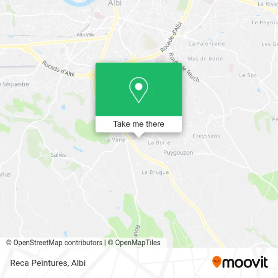 Reca Peintures map