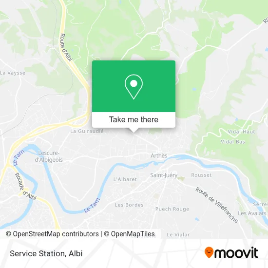 Station Service map