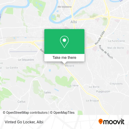 Vinted Go Locker map