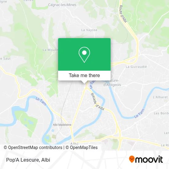 Pop'A Lescure map