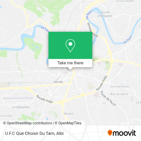 U.F.C Que Choisir Du Tarn map