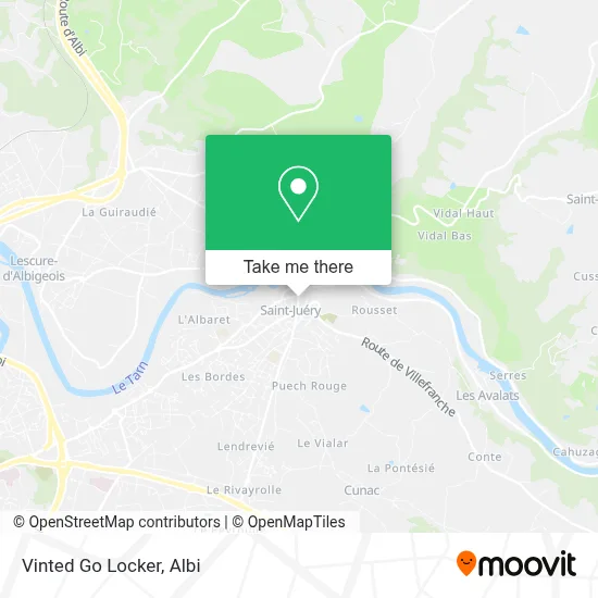 Vinted Go Locker map