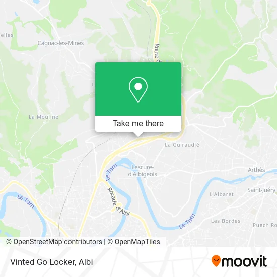 Vinted Go Locker map