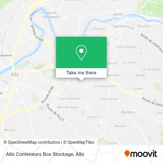 Albi Conteneurs Box Stockage map