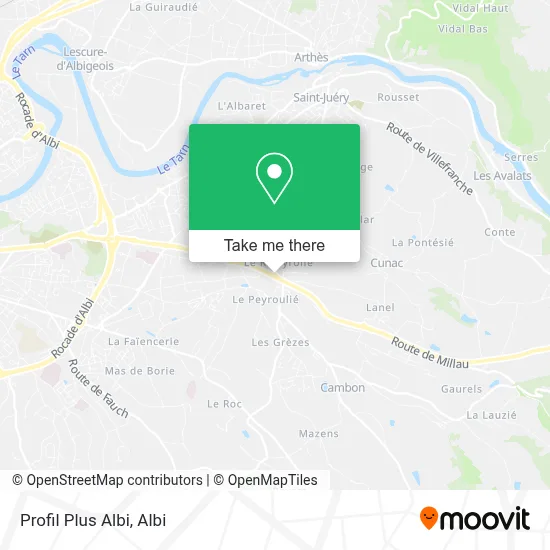 Profil Plus Albi map