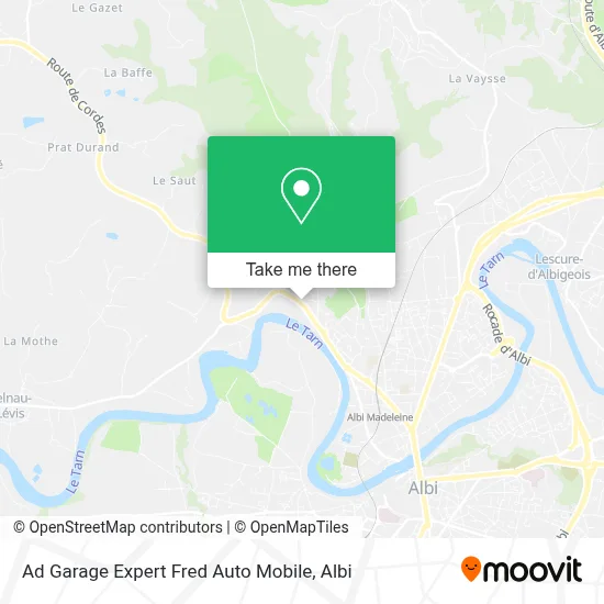 Ad Garage Expert Fred Auto Mobile map