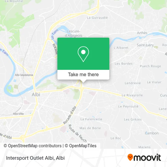 Intersport Outlet Albi map