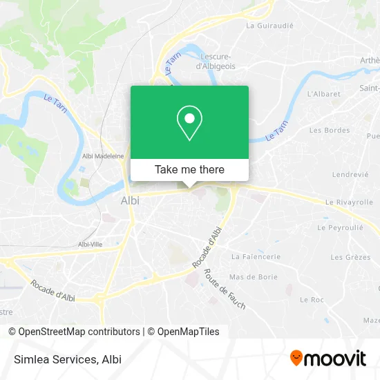 Simlea Services map