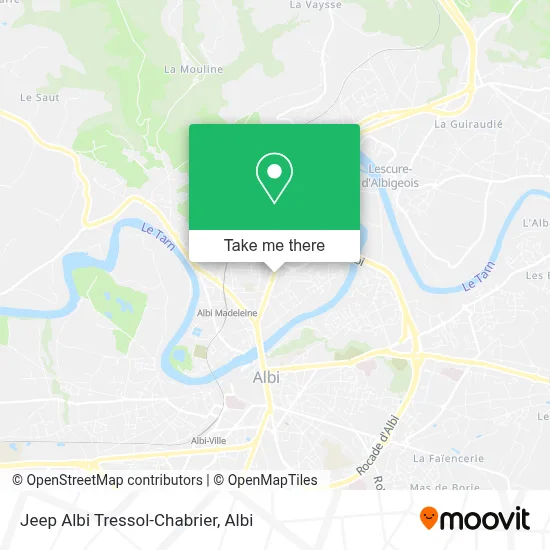 Jeep Albi Tressol-Chabrier map