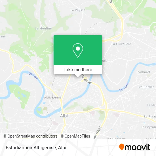 Estudiantina Albigeoise map