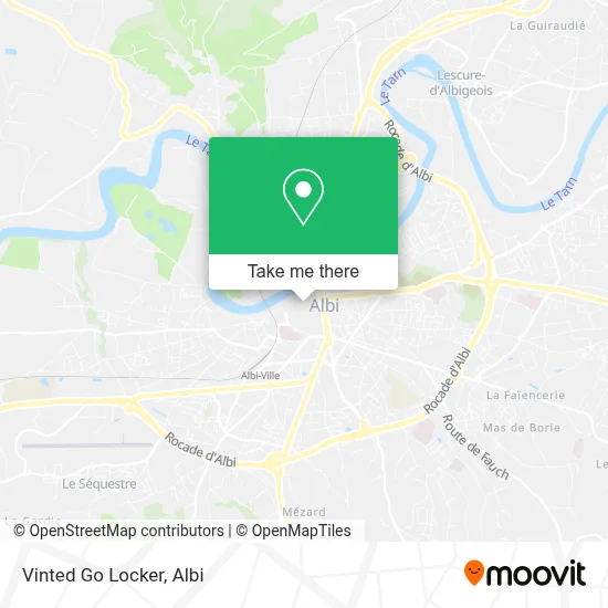 Vinted Go Locker map