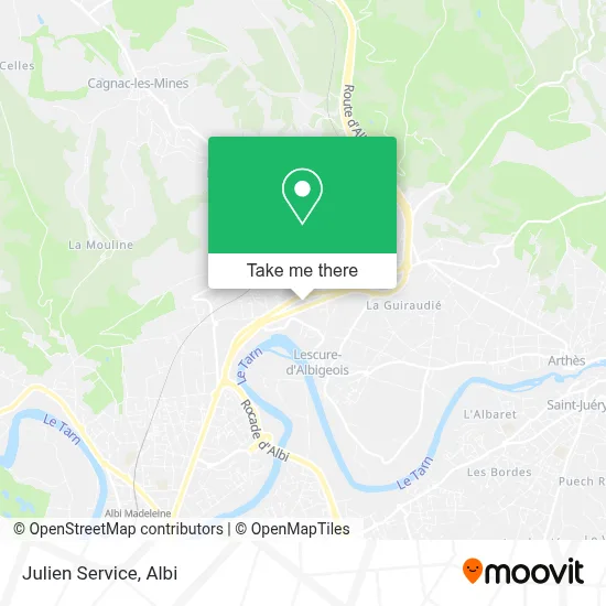 Julien Service map