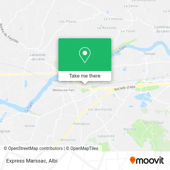 Express Marssac map