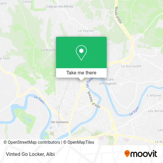 Vinted Go Locker map