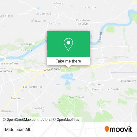 Middlecar map