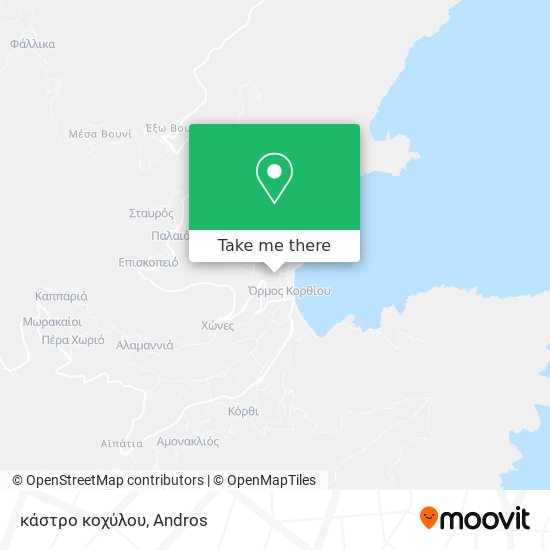 κάστρο κοχύλου map