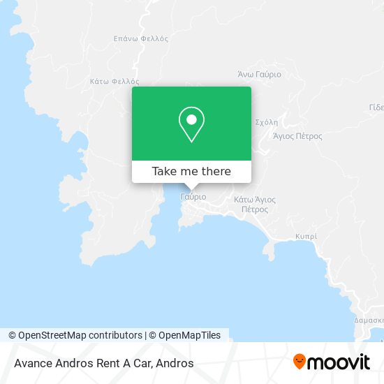 Avance Andros Rent A Car map