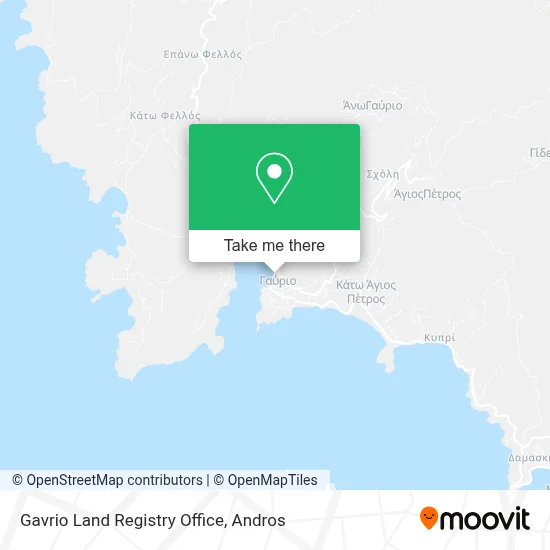 Gavrio Land Registry Office map