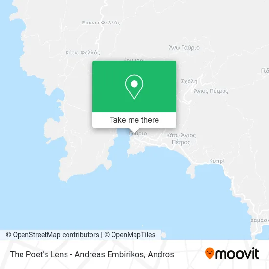 The Poet's Lens - Andreas Embirikos map