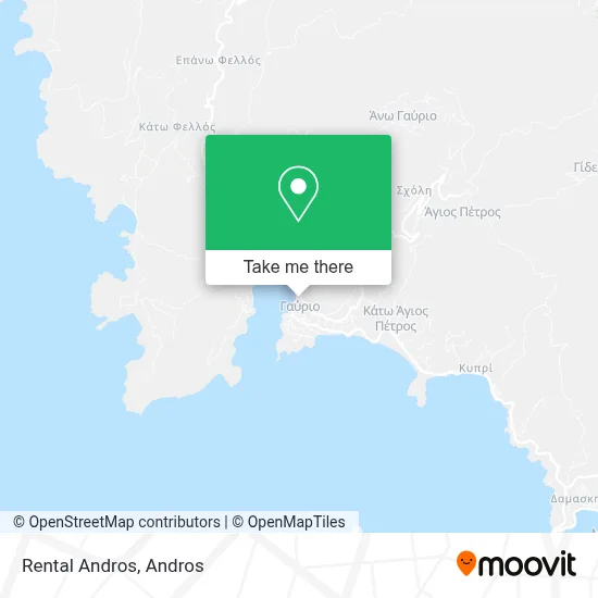 Rental Andros map