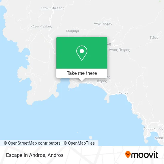 Escape In Andros map