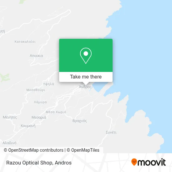 Razou Optical Shop map