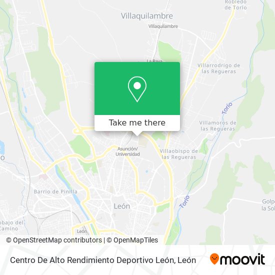 Centro De Alto Rendimiento Deportivo León map